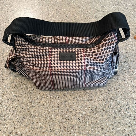 LAUREN RALPH LAUREN Nylon Houndstooth Shoulder Bag - Picture 9 of 15